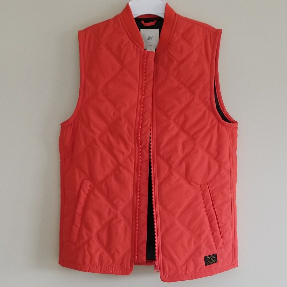 NWOT H&M bright orange vest